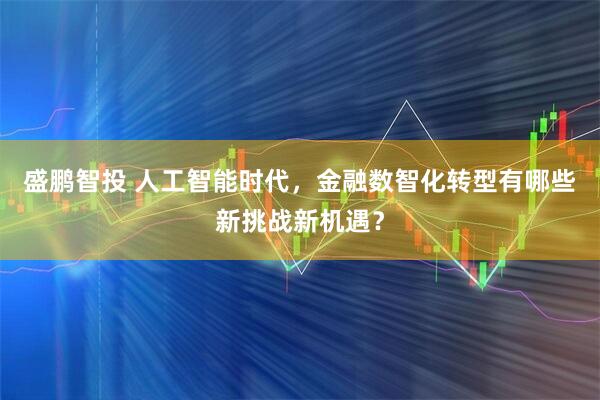 盛鹏智投 人工智能时代，金融数智化转型有哪些新挑战新机遇？