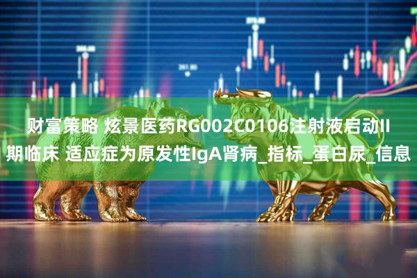 财富策略 炫景医药RG002C0106注射液启动II期临床 适应症为原发性IgA肾病_指标_蛋白尿_信息