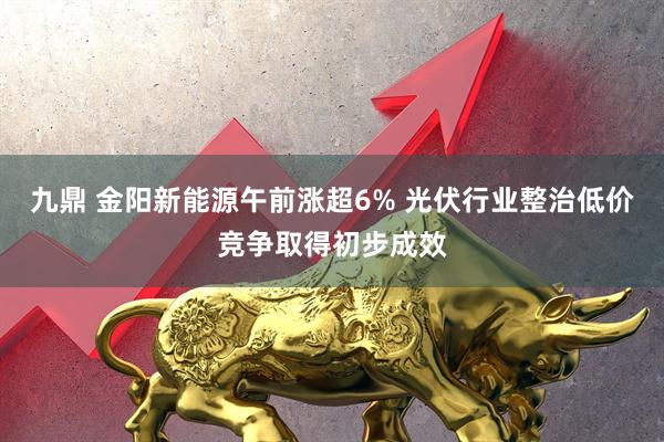 九鼎 金阳新能源午前涨超6% 光伏行业整治低价竞争取得初步成效