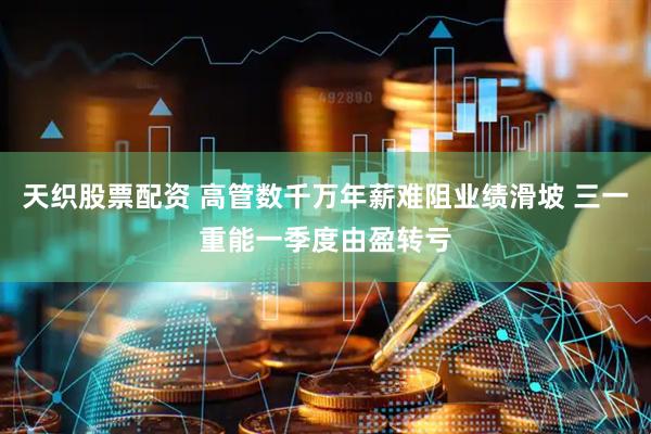 天织股票配资 高管数千万年薪难阻业绩滑坡 三一重能一季度由盈转亏